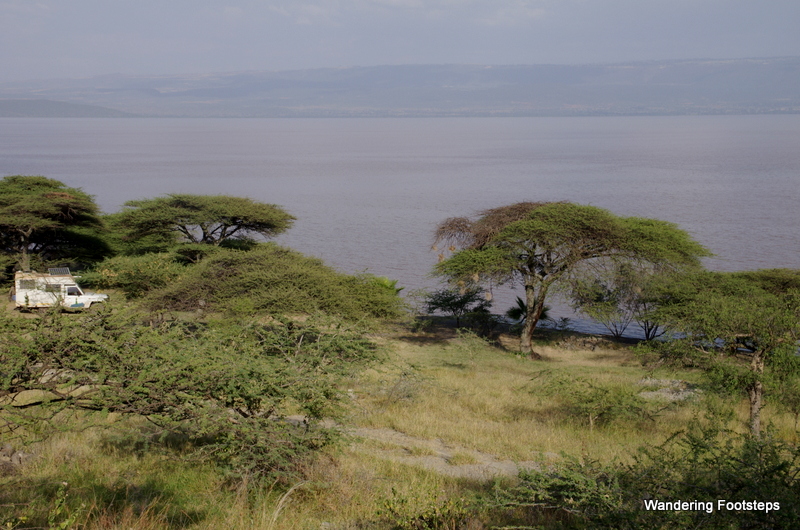 Lake Langano, and our campsite, Kaarkaro Beach Cottages.