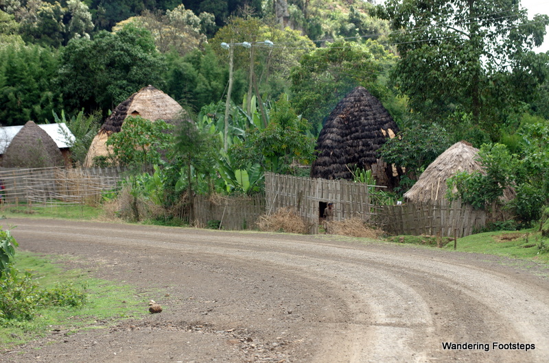 The beehive-shaped huts of Dorze.