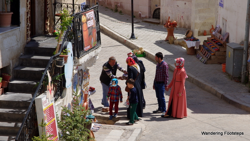 A Turkish family in the streets of Avanos.  Check out the hand-holding.