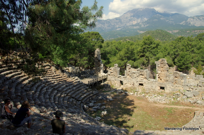 Nice view from the theater of Phaselis!