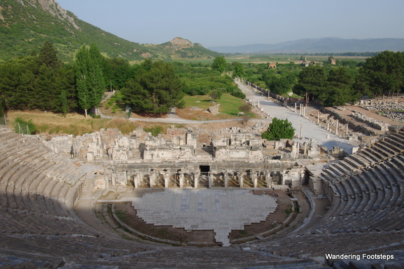 Ephesus' grand amphitheater, with seating for 25,000.