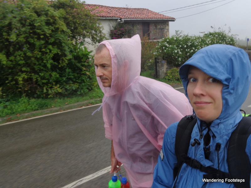 The first and only rain we got before the last morning of our Camino.