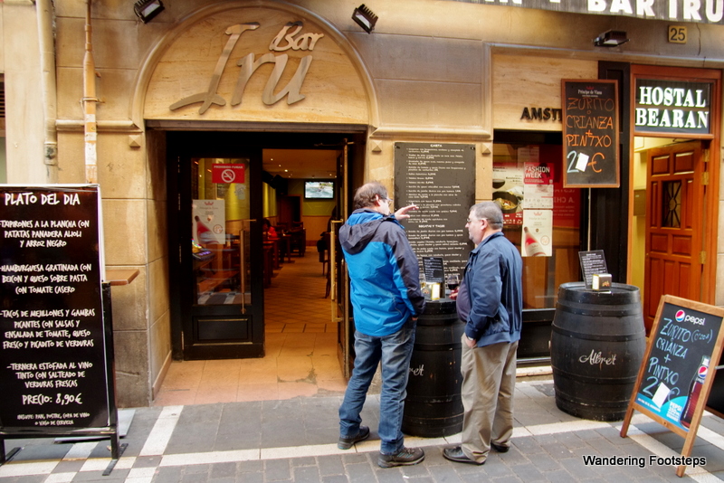 Locals munching away at pintxos, the Basque version of tapas.