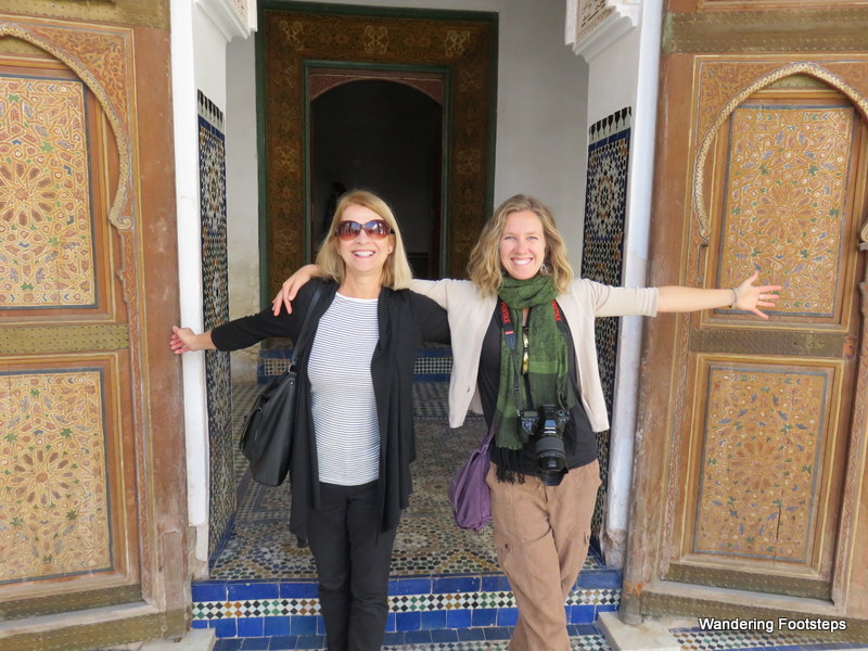 Mom and I at the Bahia Palace.