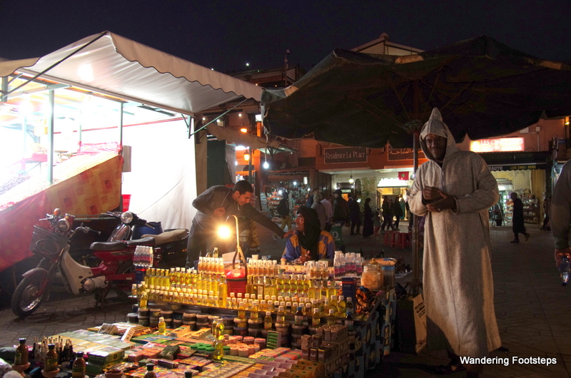 A potion-seller in the Djemaa.