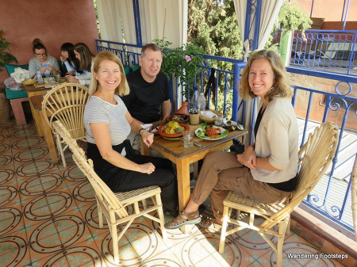The three of us, having loads of fun in Marrakech!