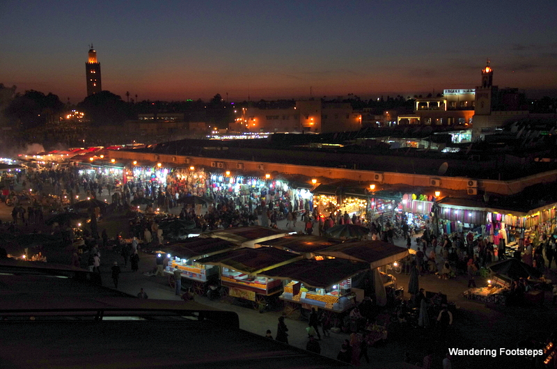 The Djemaa el Fna, the scene of our greatest amount of Marrakech fun