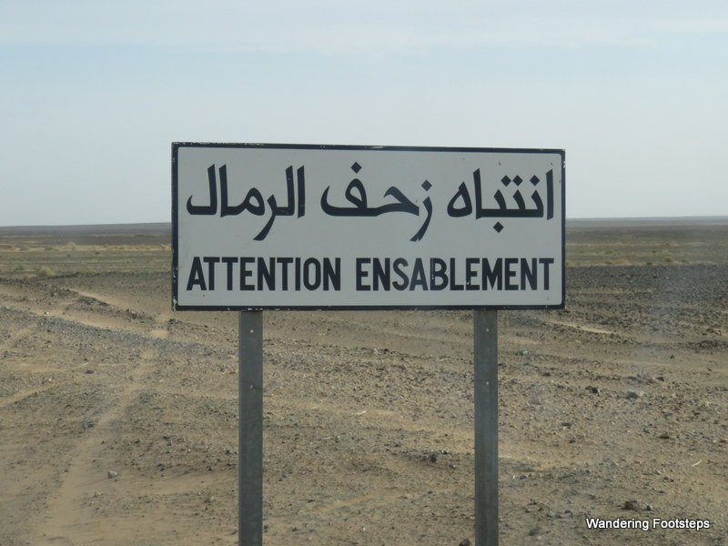 Attention, risk of getting caught in sand.