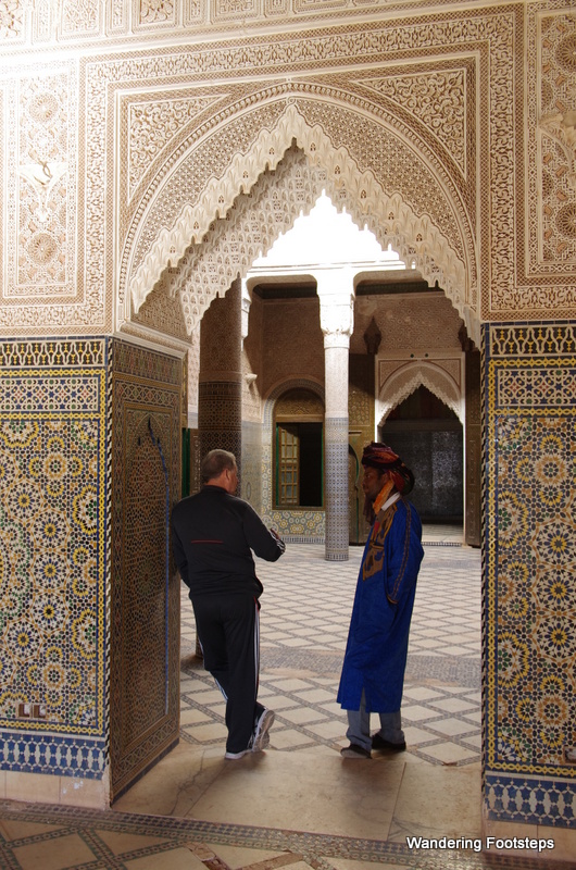 The decorations inside demonstrate the wealth of the Glaoui. 
