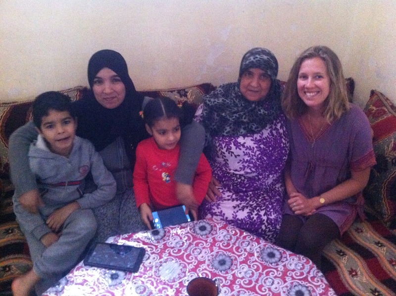 Me with Hadifa, her mom, and two of her three children.