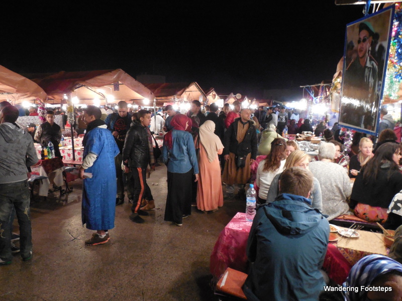 The food stalls in the Djemaa el Fna are bustling every night of the year!