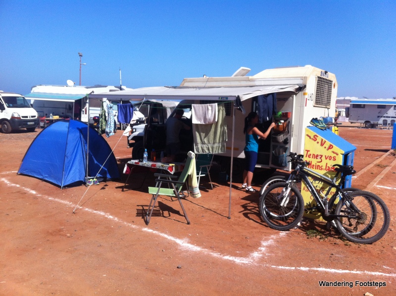 Our campsite at Sidi Ifni.