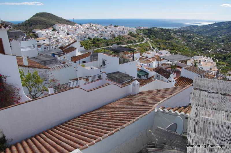 A panorama from the top of Frigiliana.