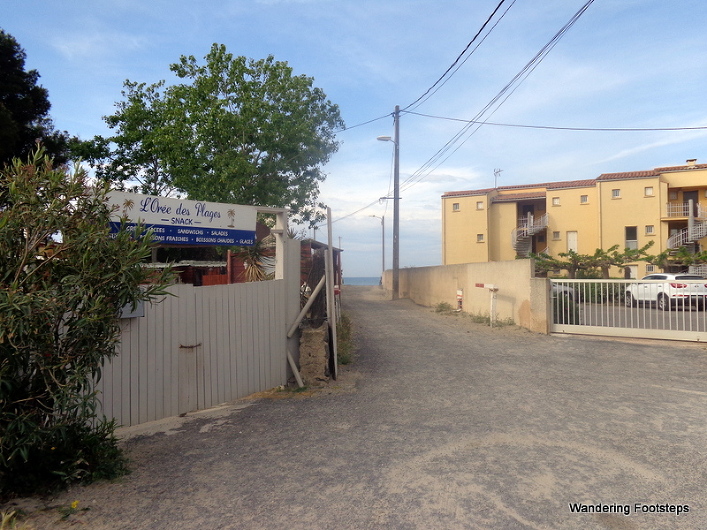 Our street, that leads directly to the beach.