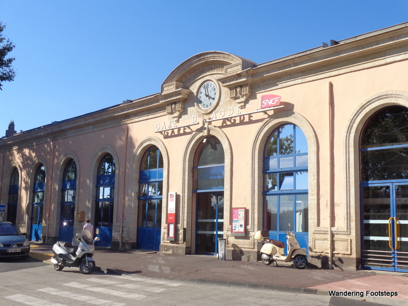 Agde's train station, connecting us to the rest of Europe.