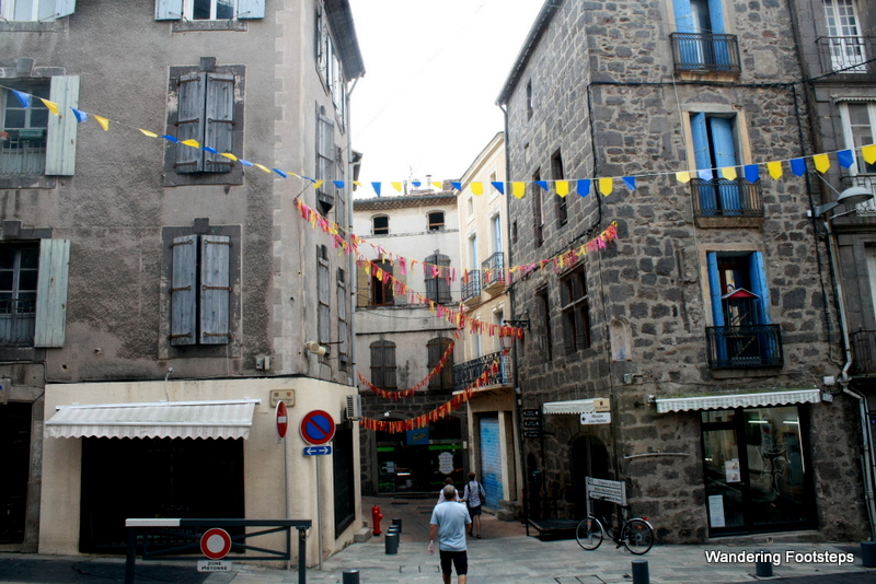 The old alleys and basalt buildings.