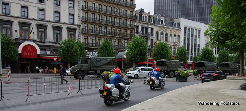 Brussels has a heavy security presence right now.