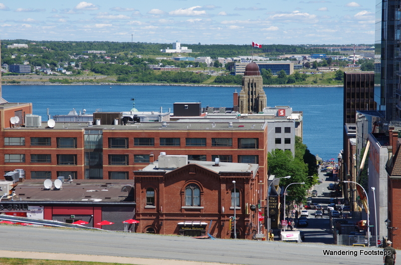 The view of the Halifax harbour from atop the Citadel.