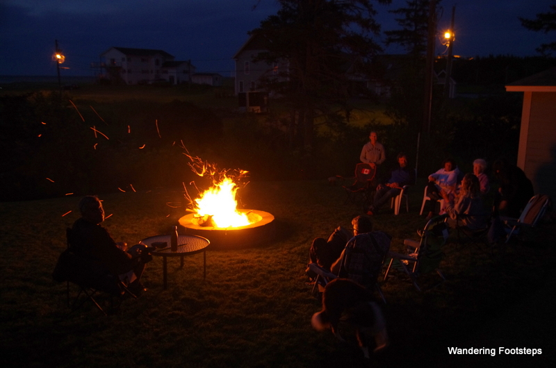 Bonfires are a cottage country tradition in Canada.