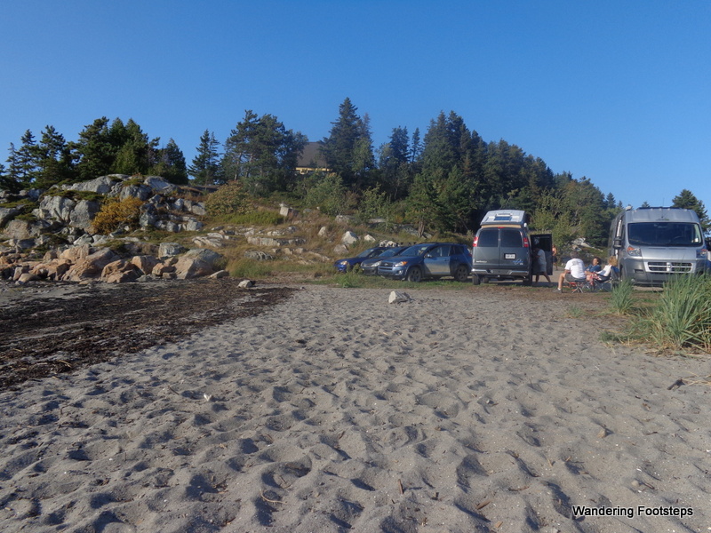 The beach campsite outside Kamouraska.