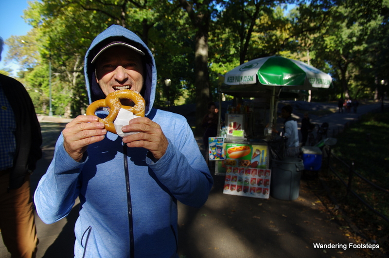 You gotta have a pretzel in Central Park!!