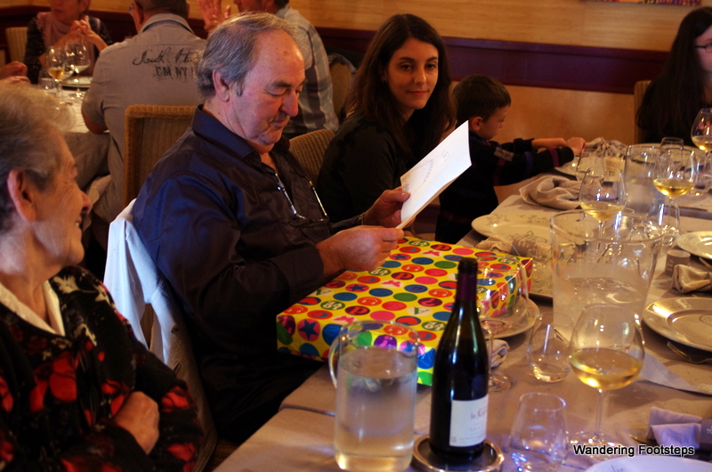 Celebrating a few birthdays at La Table d'Emilie, our favourite restaurant in France.