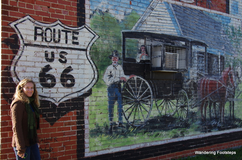 The murals all along Route 66 paint important historical events that have occurred in the towns along the route.