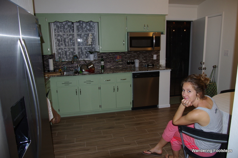 The night we arrived at our Air BnB in Tucson.  Nice kitchen, right?