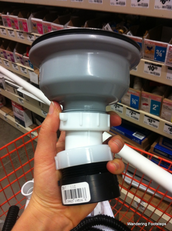 "Could THIS work for our plumbing problem?"  I have so many pics quickly shot with my phone which I bring home to Bruno to discuss before returning to the store and buying what we've decided on.  I've recently just started buying all the possibilities and returning the ones I don't need later.