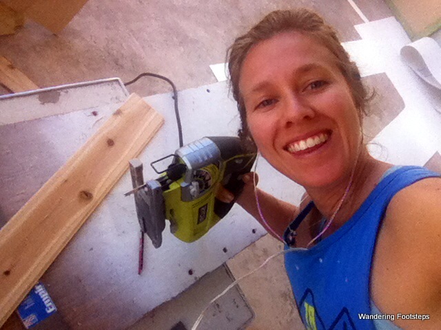 This involved learning to use a power tool!  First time, yo!