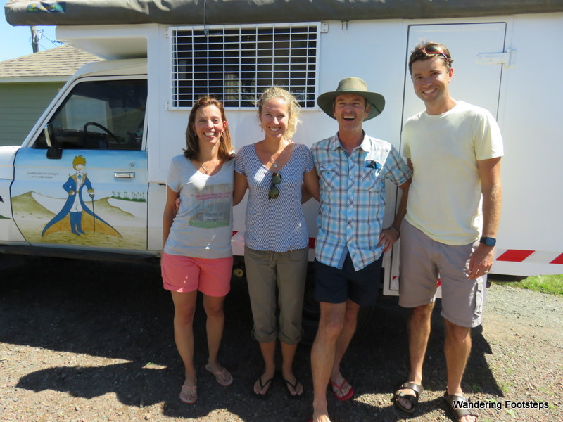 These Acadians saw our for-sale ad online and drove out to meet us (well, really, to meet Totoyaya!)