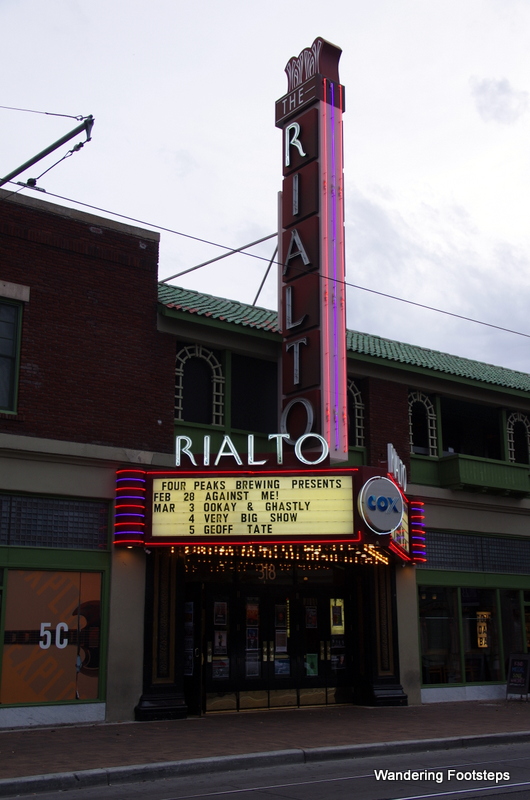The old Rialto Theater, another famous Tucson landmark.
