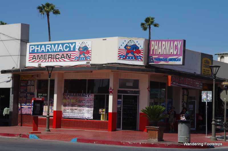 So many pharmacies near the pier, all of them advertising cheap viagra.  