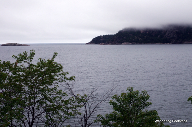 A fairly clear view o Lake Superior, which was moe often than not entirely covered in fog.