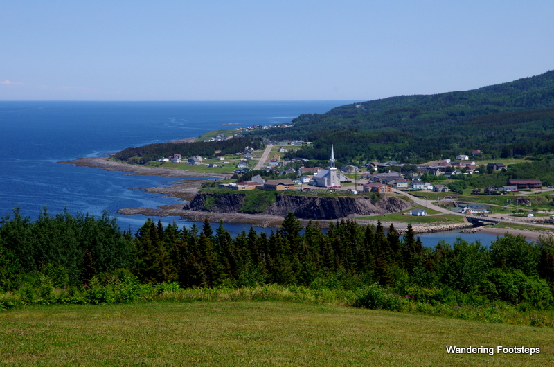 One of the many picturesque views from above of the Gaspé Peninsula.