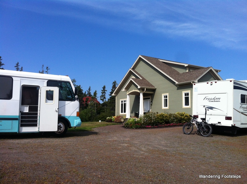 Home, with our home-on-wheels parked out front.