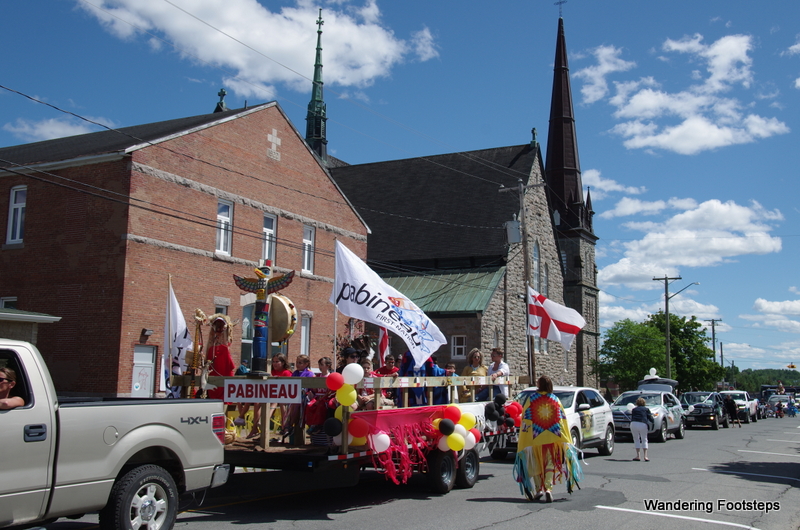 A parade in the northern New Brunswick town of Bathurst.