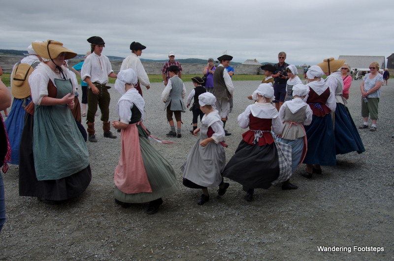 The children's dance was one of many re-enactments at the fortress that day.