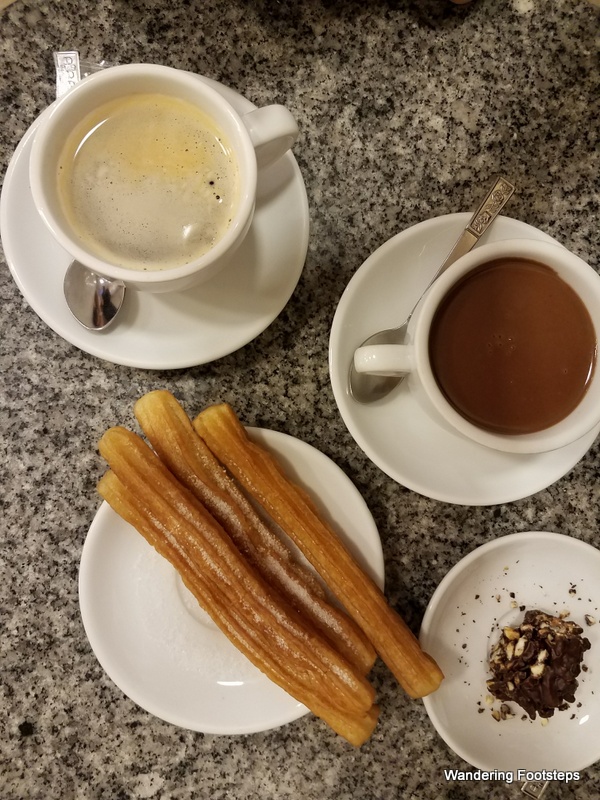 Churros y chocolate, with some more chocolate on the side (cuz why not?)