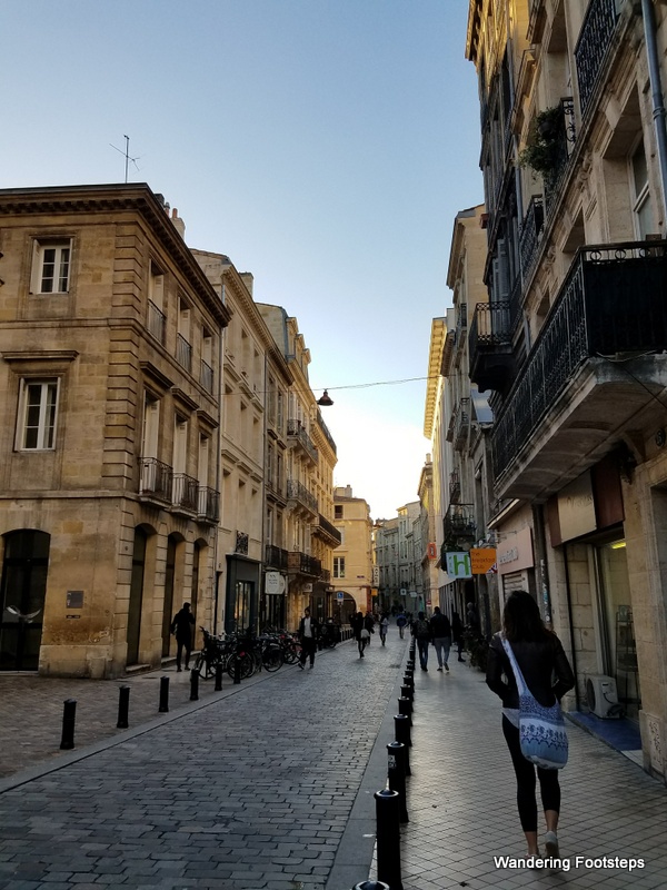 Bordeaux' classy pedestrian streets, lined with boutiques.