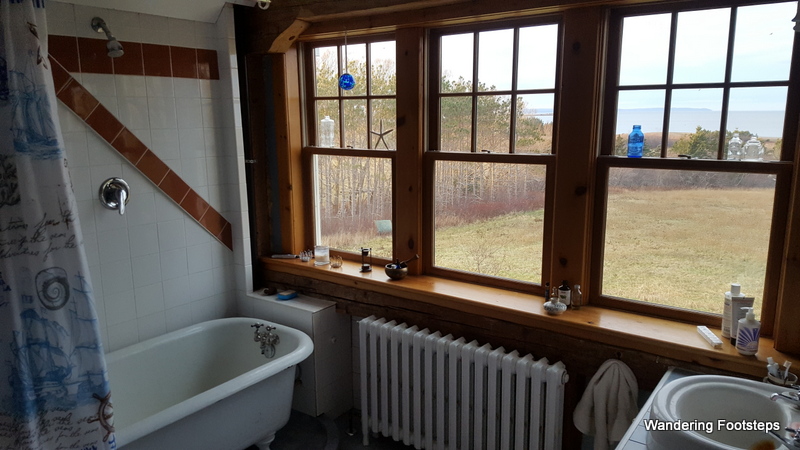 Check out that bathroom!  It has THE BEST view!