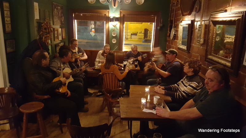 A Sunday night Irish open mike session at Townhouse Pub.