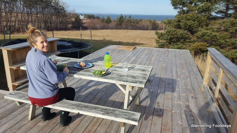 Such a tease - 18 degrees and a picnic lunch outside, in mid-January!!!