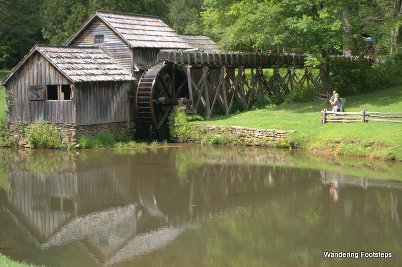 The historic Mabry Mill along the BRP.