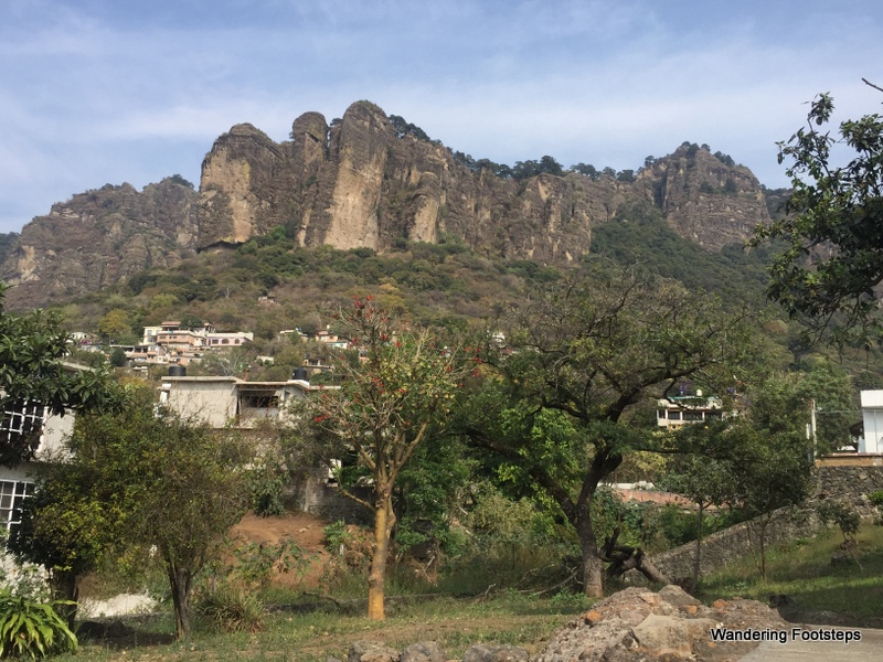 Up there in those mountains is Tepozteco Pyramid - let's go!