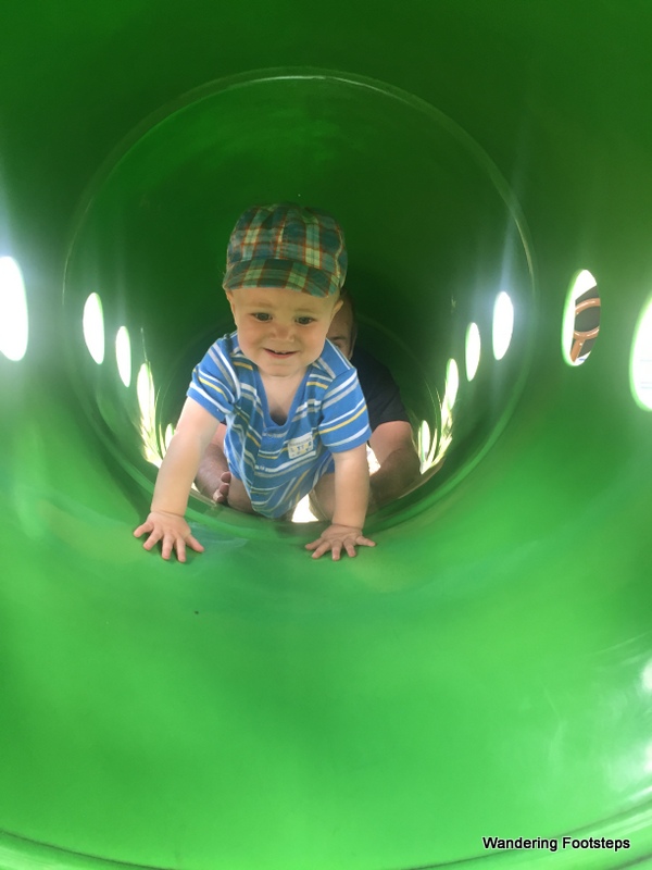 First time playing on a playground and he took to it like a fish to water!