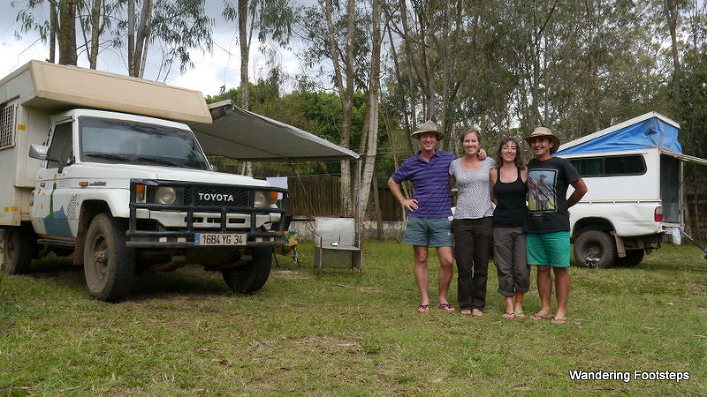 Bruno and I with fellow overlanders, Josu and Ana.