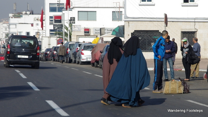 Well-covered women like this are a minority in Morocco.